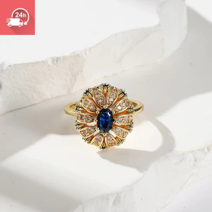 Phong cách châu Âu & Mỹ, Retro, Bohemian - Nhẫn nữ handmade hình hướng dương