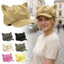 Mũ nồi nữ OUSXA, Tai mèo Anime Newsboy Cap, Họa tiết mèo phổ biến Mũ bóng chày phong cách Nhật Bản ngọt ngào Trang phục hàng ngày