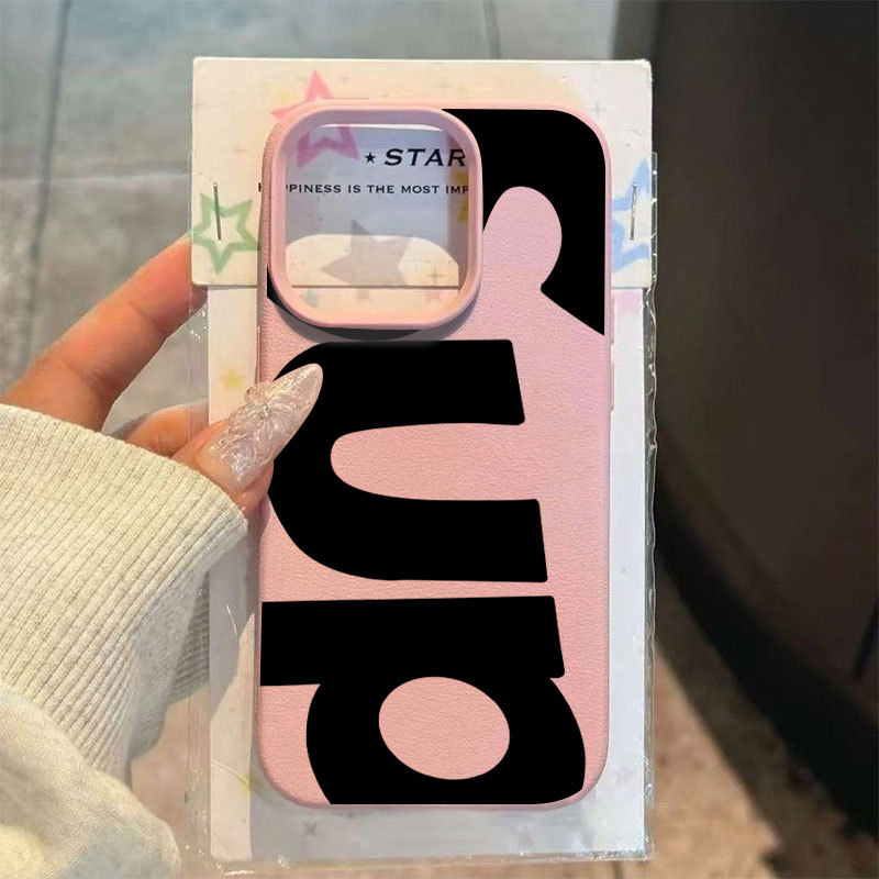 Ốp điện thoại bảo vệ camera kết cấu da dns cho iPhone 7/8/Plus/X/XS/11/12/13/14/15/16/17/Pro/Max/Air