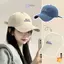 Mũ Bóng Chày Thêu Chữ Hàn Quốc, Chống Nắng và Thông thoáng, Điều Chỉnh Size, Phù Hợp Cho Chạy Bộ