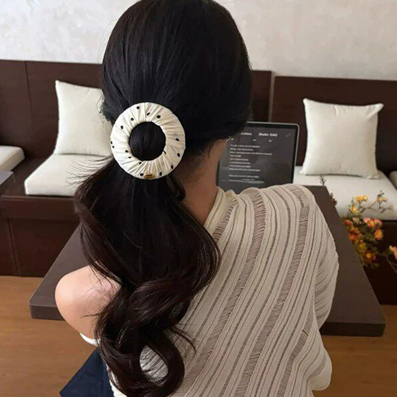 Grabber Kẹp Tóc Phẳng Chấm Bi Tròn Phù Hợp Với Mũ Thể Thao