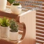 Kệ Đựng Ly Cốc Để Bàn Gỗ Đan Mây Phong Cách Vintage MAISON Giá Để Đồ Đa Năng Nhiều Tầng Decor Bàn Làm Việc