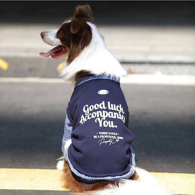 【Ready Stock】 Pet Dog Clothes Autumn and Winter Fleece-Lined Thickened Large Dog Golden Retriever Labrador Border Collie Clothes DwT8