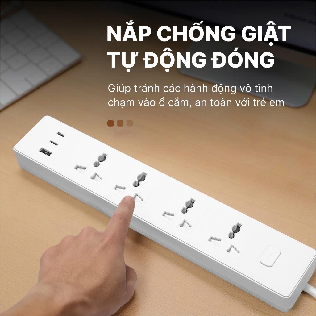 Ổ cắm điện đa năng, có USB, ổ cắm thông minh, an toàn, bền đẹp, dùng cho gia đình, văn phòng