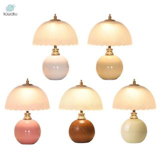 Đèn đầu giường Đèn đầu giường thanh lịch với đèn bàn thủy tinh gốm Đèn nấm trang trí có điều khiển USB và độ sáng có thể điều chỉnh cho giấc ngủ
