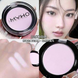 Matte Cheek Bảng Phấn Mắt Công Dụng Kép Bột Tinh Tế Lâu Dài Làm Sáng Cô Gái Đơn Sắc Mắt