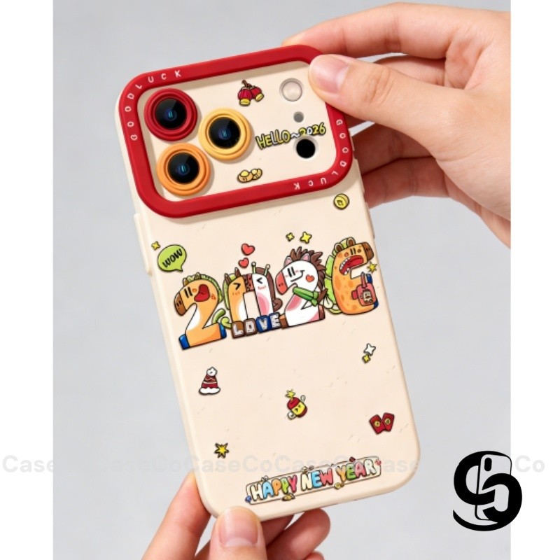 Vỏ Cho Oppo A60 A6 A5 Pro A3 A3X A12 A17 A38 A18 A58 A16 A57 A54 A78 A55 A15 A1K Tết Nguyên Đán năm Ngựa 2026