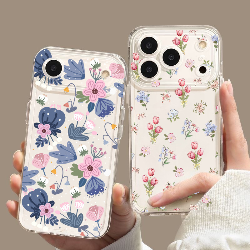 Vỏ Điện Thoại Họa Tiết Hoa Tulip Thời Trang Cho InfInix Hot 60 50 Note 50S 50 GT 20 30 Pro Smart 9 10 Plus Tecno Camon 40 Pro 5G Spark 30C Vỏ Silicon Hợp Thời Trang Trong Suốt