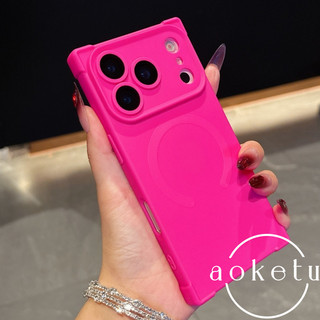 Thiết kế hình vuông sáng tạo phù hợp cho vỏ điện thoại iPhone 17 Promax kết cấu kim loại mờ Apple 17 bao gồm tất cả với màng ống kính 16 / 15 / 14 túi khí silicon chống rơi vỏ mềm