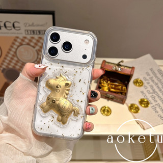 Năm Mới Lá Vàng 3D Tiền Tức Thì 17 Thích Hợp Cho 17 Pro Apple 17 / 16 ProMax Ốp Điện Thoại iPhone 15 Bao Gồm 12 Vỏ Bảo Vệ Chống Rơi 11