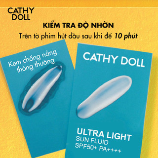 Sữa Chống Nắng Cathy Doll Ultra Light Sun Fluid SPF50+ PA++++ Thấm Nhanh, Không Gây Nhờn Dính Và Hỗ Trợ Bảo Vệ Da 40ml
