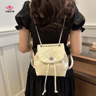 HWETR 2025 Mùa Hè Mới Giá Trị Cao Niche Thiết Kế Ba Lô Nữ Thời Trang Dây Xích Túi Nhỏ Nữ Ba Lô Mới