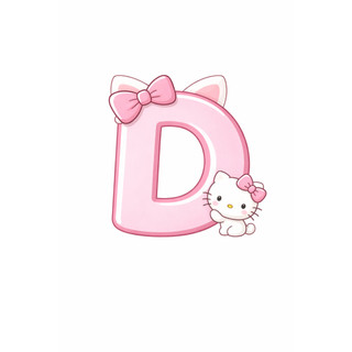 Móc Khoá Chữ Cái Kitty Ngọt Ngào đáng yêu