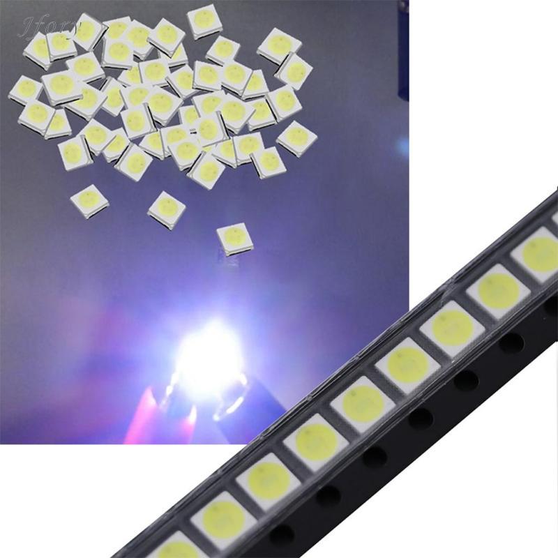 Jfory Điốt LED 50x Điốt phát sáng vuông, Chiếu sáng nền 1W, 3V