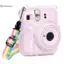 BeautifulHomeA 1 Hộp Đựng Máy Ảnh Pha Lê Sáng Bóng Cho Instax Mini 12 Trong Suốt Lấp Lánh Bao Túi Có Dây Đeo Cho Instax Mini 12 VN