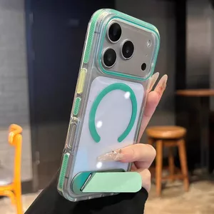 Giá đỡ đứng / Ốp lưng cứng Acrylic tương thích cho iPhone 13 pro max 14 pro max 15 pro max 16 pro max 17pro max