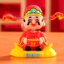 Đồ trang trí ô tô God of Wealth Phong cách mới Đồ trang trí may mắn Hình 8GTY