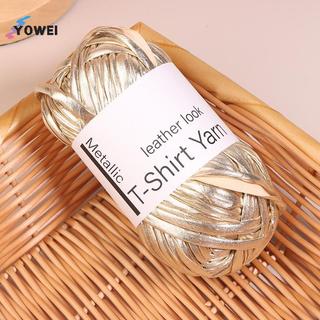 YOWEI 40M / Cuộn Giả Da Sáng Bóng Móc Sợi Vải Đan Sợi DIY Tay Đan Sợi Bóng Cho Túi nket Đệm VN