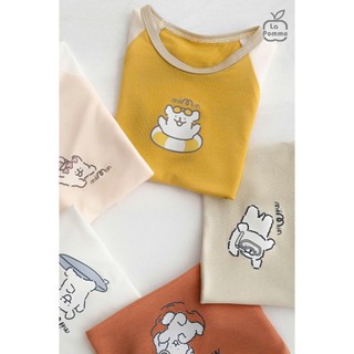 La pomme T4 BSt Bộ cộc mềm mịn cho bé