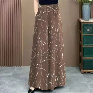 Mùa Hè 2026 - Quần Ống Rộng và Váy Quá Khổ Rời, Phù Hợp đến 150kg, Thời Trang In Hình Phong Cách Phương Tây, Cao Cấp