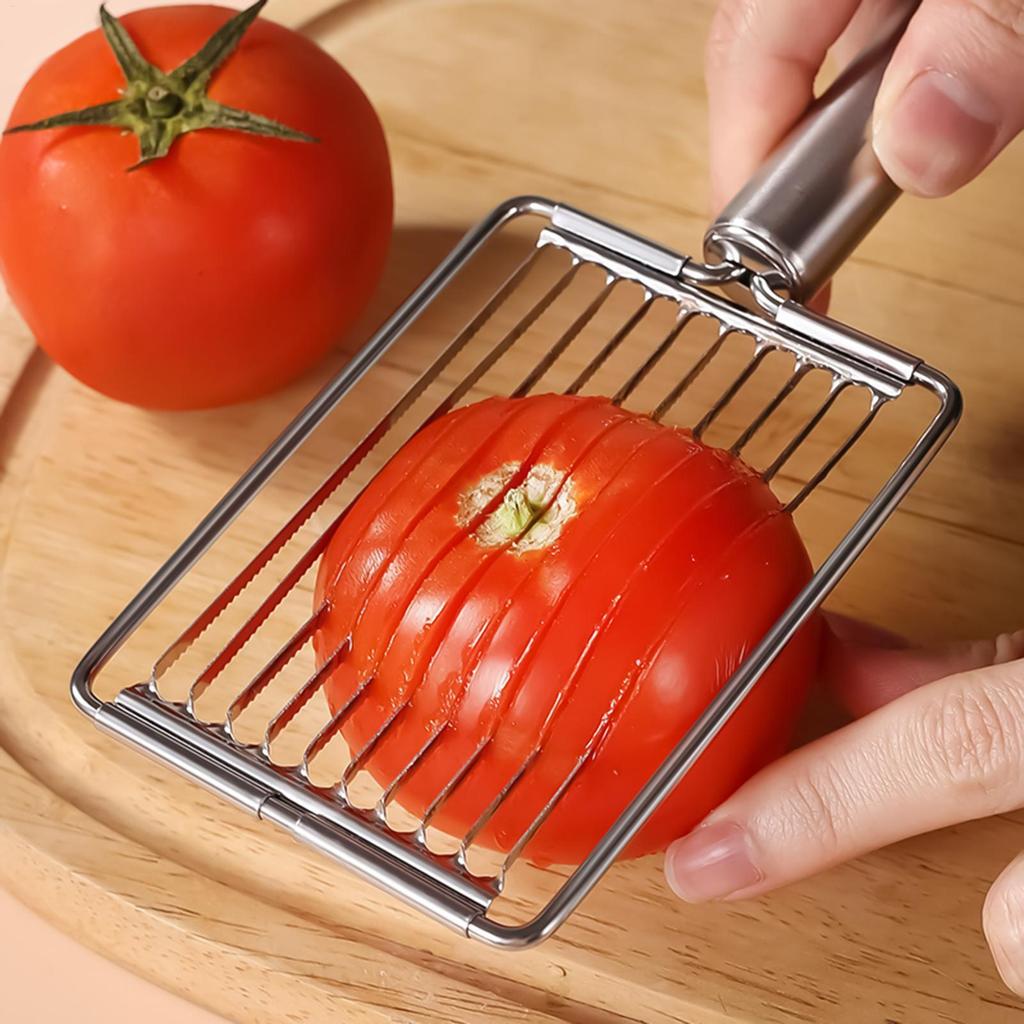 Máy thái hành tây Dụng cụ cắt lát rau củ cà chua bằng thép không gỉ Máy thái trái cây để nấu ăn tại nhà Cửa hàng chuẩn bị bữa ănidaevn