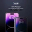 Kính Cường Lực Hoda 2in1 Chống Nhìn Trộm & Chống Bám Vân Tay Cho iPhone 14-18 Series - Kèm Khung Tự Dán