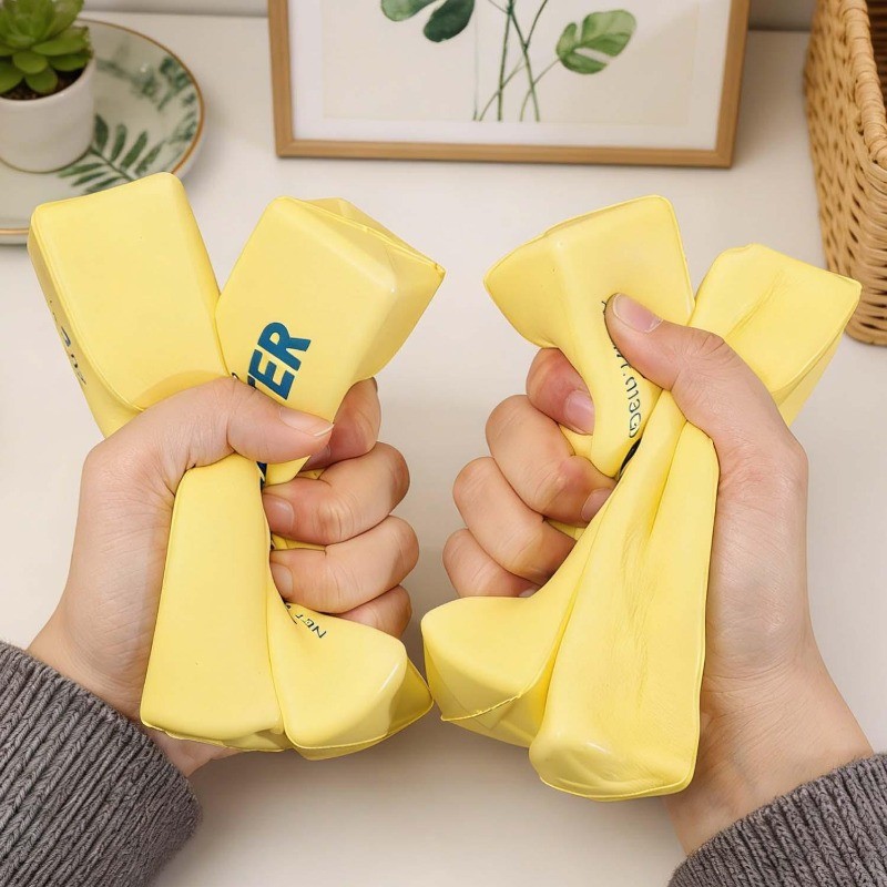 Phô mai đáng yêu Giảm căng thẳng Đồ chơi giác quan- Đồ chơi bóp thư giãn tay- Trang trí máy tính để bàn văn phòng Kawaii- Đồ chơi Bun hấp nụ cười