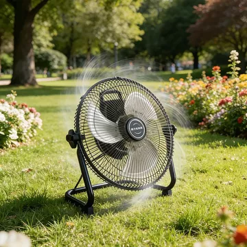 Lưới bức xạ mã hóa Lepu bao phủ quạt sàn quạt sàn quạt điện công nghiệp quạt leo sàn sử dụng năng lượng gió mạnh