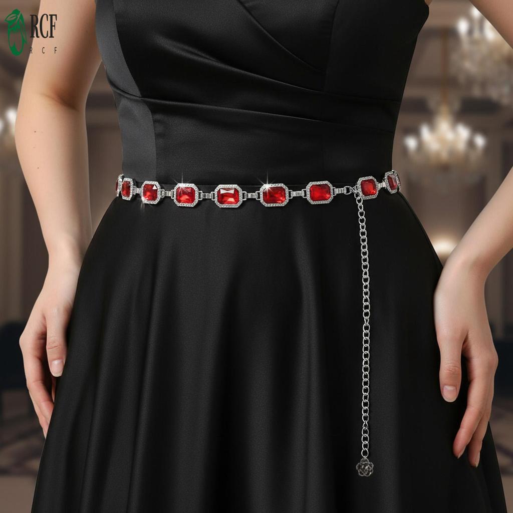Dây Thắt Lưng Boho Kim Cương Giả và Hợp Kim Điều Chỉnh được Phù hợp cho Tiệc Cưới