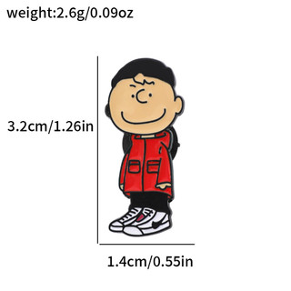5 Cái / bộ Phim Hoạt Hình Snoopy Hoạt Hình / Tivi Chó Hợp Kim Thổ Cẩm Phụ Kiện Huy Hiệu Kim Loại Trang Trí Pin