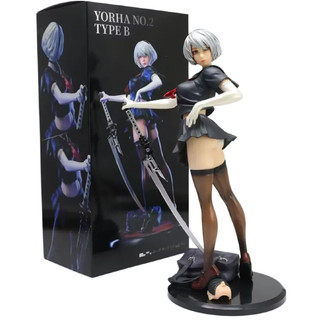 30cm NieR: Automata 2B / YoRHa No.2 Loại B Thủy Thủ Đồng Phục Đi Học JK Ver. Nhân vật hành động PVC