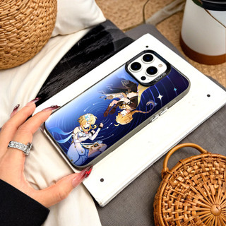Ốp Lưng Iphone Phim hoạt hình thời trang Cho Iphone 7 xs xr 11 12 13 14 15 16 Pro Max Plus Genshin Impact Aether Lumine