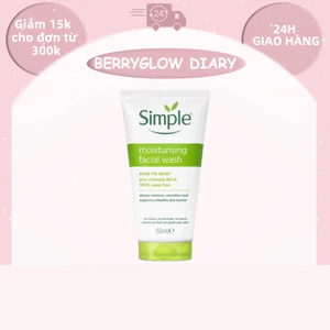 Sữa Rửa Mặt Simple – Dịu Nhẹ, Dễ Dùng, Phù Hợp Da Nhạy Cảm Hằng Ngày