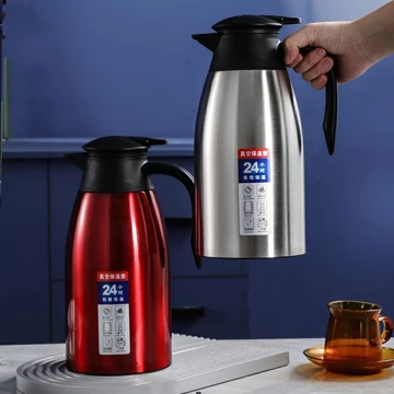 Bình giữ nhiệt gia đình bằng thép không gỉ 304 Bình giữ nhiệt hai lớp Bình nước nóng Bình cà phê Châu Âu Bình giữ nhiệt
