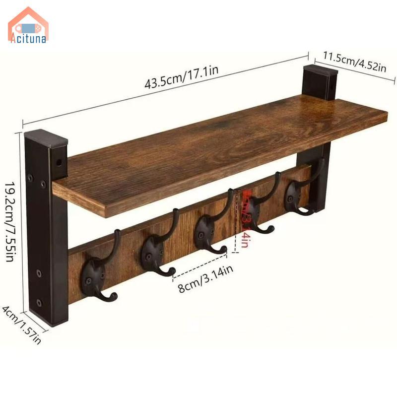 Thanh Lịch Treo Tường Giá Móc Có Kệ Nổi Hiện Đại Tổ Chức Móc Cho Lối Vào Phòng Khách Phòng Ngủ Nhà Bếp