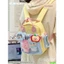 Dễ Thương Dopamine Màu Sắc Tương Phản Nhỏ Schoolbag Bé Gái Hai Chiều Trong Suốt Đau Túi Mini Ba Lô Di Động Phù Hợp Với Tất Cả Các Trận Đấu Túi Cho Bé