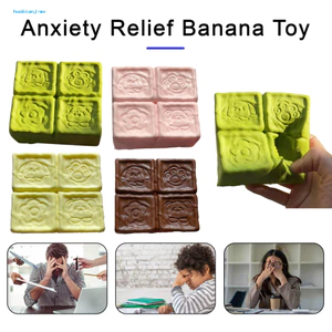 Huobianj Đồ chơi Pu Fidget hình trái cây tăng chậm để giảm căng thẳng Tiện ích bóp giải nén mềm cho trẻ em Người lớn Đồ chơi cảm giác Squishy thực tế để thư giãn và tập trung