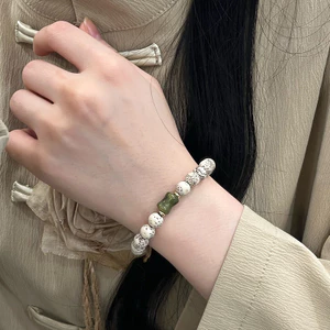 Vòng Tay Bồ Đề từ Hetian Ngọc Tre, Phù hợp cho Nam và Nữ