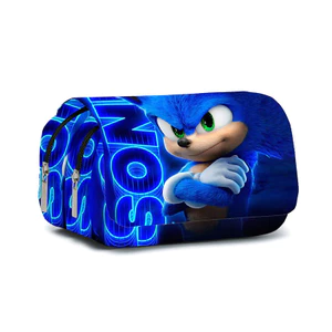Bán chạy nhất SONIC SONIC Hàng hóa Túi đi học tiểu học dành cho học sinh tiểu học Túi đeo vai Hộp đựng bút chì Ba bộ Ba lô 4