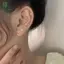 Bộ 3 Cặp Bông Tai Sụn Ngọc Trai Tròn với Ốc Xoắn và Khuyên - Quà Tặng Đáng Yêu