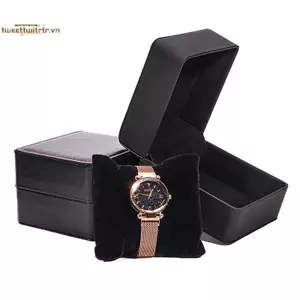 TRTR Hộp Đồng Hồ Da Pu Cao Cấp Flip Cover Đồng Hồ Đơn Paaging Hộp Bảo Quản Trang Sức Cho Đồng Hồ Đeo Tay & Đồng Hồ Thông Minh VN