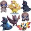 Phiên bản Q Godzilla 2 Vua quái vật Rồng ba đầu Trang trí búp bê trẻ em Mô hình Hộp bí ẩn Đồ chơi Quà tặng sinh nhật
