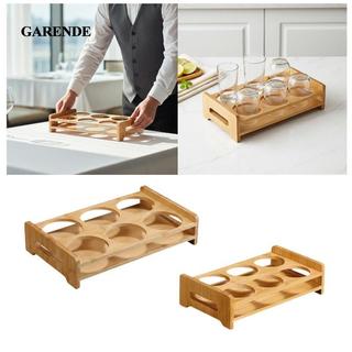 Garende Tre Cốc Khay Đựng Phục Vụ Đứng Kính Tổ Chức Uống Phụ Kiện Cho Cocktail Thanh Sử Dụng
