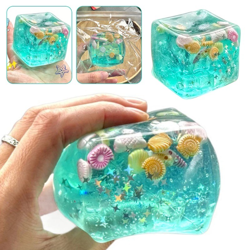 Taba Squishy Căng Thẳng Balls Cube - Đồ Chơi Thần Tài Cảm Giác Đại Dương Đồ Chơi Squishy Tăng Chậm Cho Trẻ Em Và Người Lớn Bóp Quà Tặng Thư Giãn