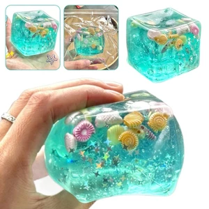 Squishy Ice Ocean Square Fidgets Đồ Chơi Siêu Mềm Đại Dương Bóp Đồ Chơi Ngộ nghĩnh Chống Căng Thẳng Đồ Chơi Cảm Giác Cho Người Lớn Quà Tặng