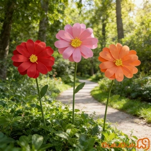 Hoa Cúc Nhân Tạo Lớn 50cm Nhựa Có Thân Có Thể Uốn Cong Cánh Hoa Linh Hoạt Cho Trang Trí Đám Cưới Bố Trí Tiệc