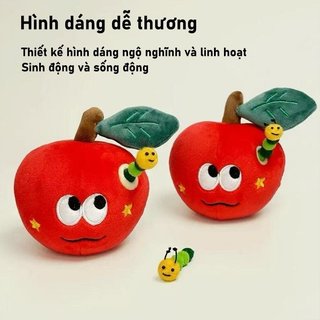 Gấu bông táo đỏ – Nhồi bông mềm mại, móc khóa xinh – Có thể đựng nhẫn – Quà tặng Valentine, sinh nhật – Siêu dễ thương