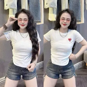 Áo thun in đơn giản sang trọng Chất cotton mềm mỏng và mát hình tim love- thoitrang