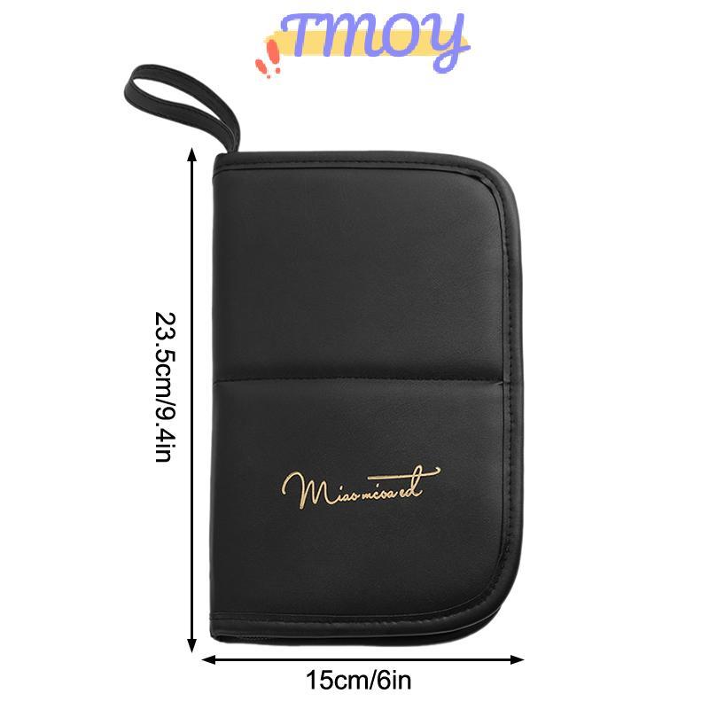 Hộp đựng cọ trang điểm TMOY Hộp đựng cọ trang điểm Túi đựng mỹ phẩm chống thấm nước Du lịch Stand-up Cốc trang điểm có thể gập lại có khóa kéo Túi đựng cọ trang điểm TMOY