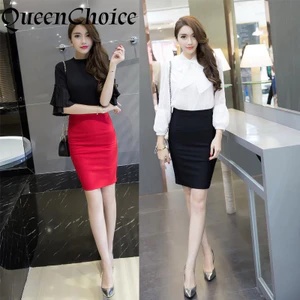 Nữ Váy Bút Chì Bodycon Mini Công Sở, Chắc Chắn và Co Dãn Phù Hợp Mặc Trên Đầu Gối